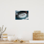 Oneindig uitdijend sterrenstelsel. poster (Keuken)