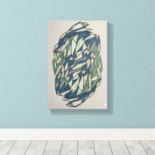 Oneindig webcanvas canvas afdruk (Insitu (Houten vloer))