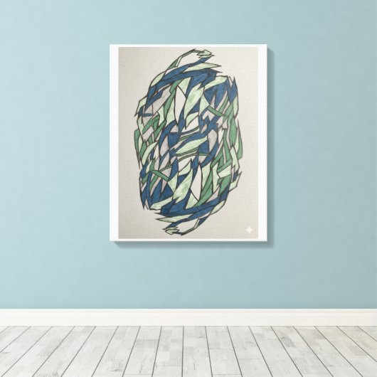 Oneindig webcanvas canvas afdruk (Insitu (Houten vloer))