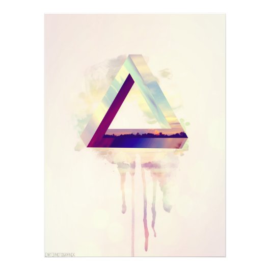 oneindig zonneset foto afdruk (Voorkant)