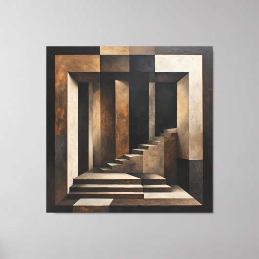 Oneindige Afdaling Canvas Afdruk (Voorkant)