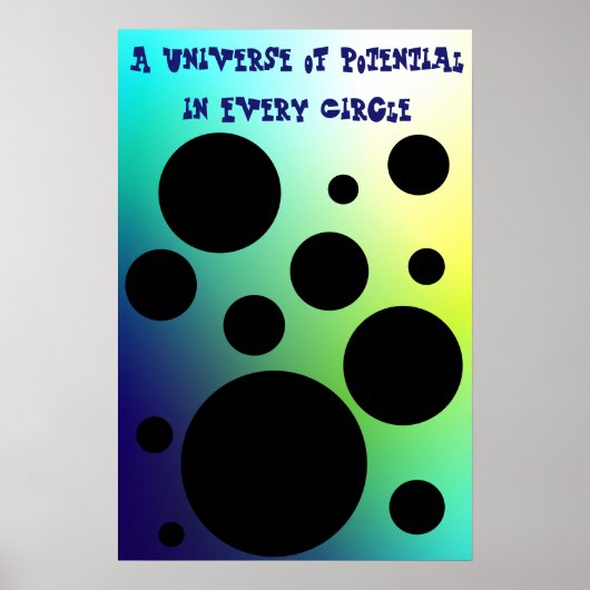 Oneindige Cirkels: een universum van potentieel Poster (Voorkant)