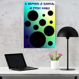 Oneindige Cirkels: een universum van potentieel Poster