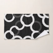 Oneindige Cirkels Zwart/Wit - Badhanddoek Set Bad Handdoek (Handdoek)