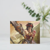 Oneindige Crisis Atomic Wonder Woman Illustratie Briefkaart (Staand voorkant)