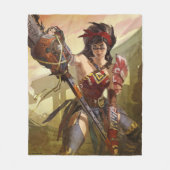 Oneindige Crisis Atomic Wonder Woman Illustratie Fleece Deken (Voorkant)