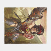 Oneindige Crisis Atomic Wonder Woman Illustratie Fleece Deken (Voorkant (Horizontaal))