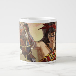 Oneindige Crisis Atomic Wonder Woman Illustratie Grote Koffiekop