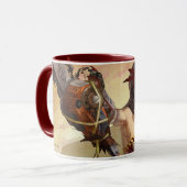 Oneindige Crisis Atomic Wonder Woman Illustratie Mok (Voorkant links)