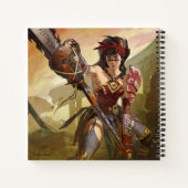 Oneindige Crisis Atomic Wonder Woman Illustratie Notitieboek (Achterkant)