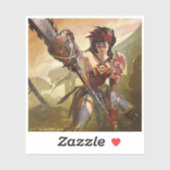Oneindige Crisis Atomic Wonder Woman Illustratie Sticker (Vel)