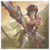 Oneindige Crisis Atomic Wonder Woman Illustratie Sticker (Voorkant)