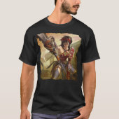 Oneindige Crisis Atomic Wonder Woman Illustratie T-shirt (Voorkant)