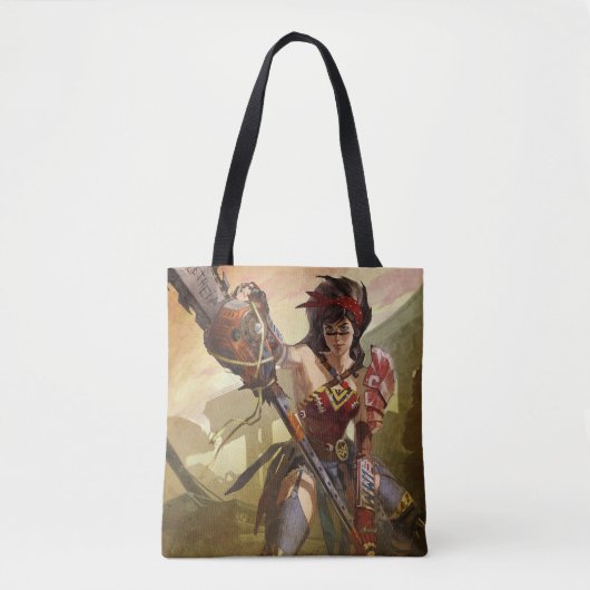 Oneindige Crisis Atomic Wonder Woman Illustratie Tote Bag (Voorkant)
