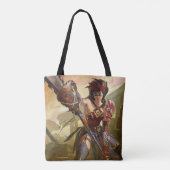 Oneindige Crisis Atomic Wonder Woman Illustratie Tote Bag (Achterkant)