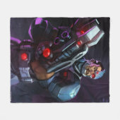 Oneindige Crisis Cyborg illustratie Fleece Deken (Voorkant (Horizontaal))