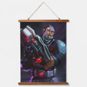 Oneindige Crisis Cyborg illustratie Hangend Wandkleed (Voorkant)
