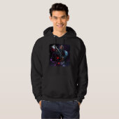 Oneindige Crisis Cyborg illustratie Hoodie (Voorkant volledig)
