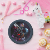 Oneindige Crisis Cyborg illustratie Papieren Bordje (Feest)