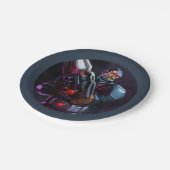 Oneindige Crisis Cyborg illustratie Papieren Bordje (Gekanteld)