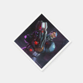 Oneindige Crisis Cyborg illustratie Servet (Hoek)