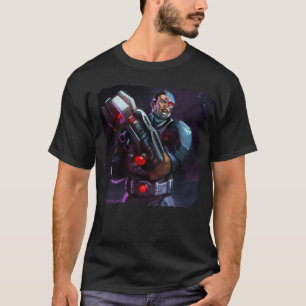 Oneindige Crisis Cyborg illustratie T-shirt
