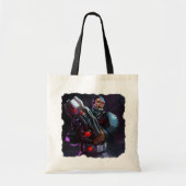 Oneindige Crisis Cyborg illustratie Tote Bag (Voorkant)