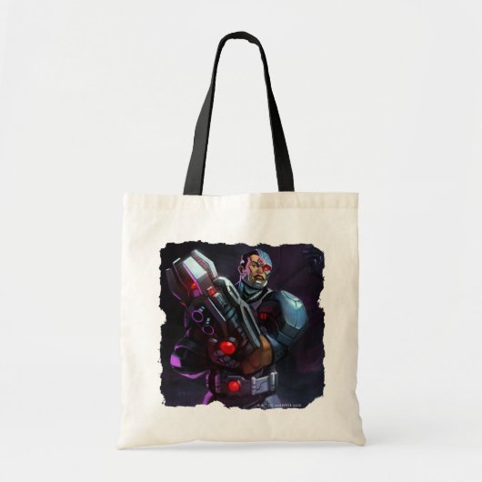 Oneindige Crisis Cyborg illustratie Tote Bag (Voorkant)