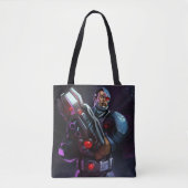 Oneindige Crisis Cyborg illustratie Tote Bag (Voorkant)