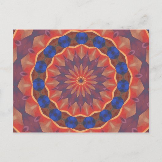 Oneindige Diversiteit Mandala Briefkaart (Voorkant)