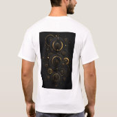 Oneindige echo's | Luxe concentrische cirkel T-shirt (Achterkant)