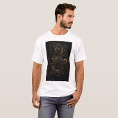 Oneindige echo's | Luxe concentrische cirkel T-shirt (Voorkant volledig)