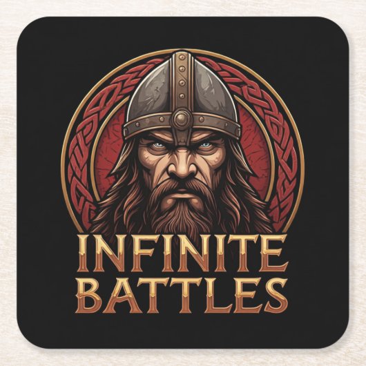 Oneindige gevechten kartonnen onderzetters (Voorkant)