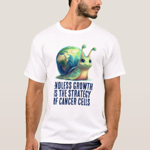 Oneindige groei is strategie van kankercellen Slak T-shirt