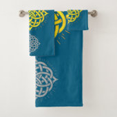 Oneindige Harmonie: Heilige Mandala Keltische symb Bad Handdoek (Insitu)