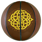 Oneindige Harmonie: Heilige Mandala Keltische symb Basketbal (Verticaal)