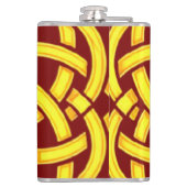 Oneindige Harmonie: Heilige Mandala Keltische symb Heupfles (Achterkant)