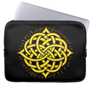 Oneindige Harmonie: Heilige Mandala Keltische symb Laptop Sleeve