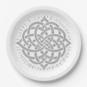 Oneindige Harmonie: Heilige Mandala Keltische symb Papieren Bordje (Voorkant)