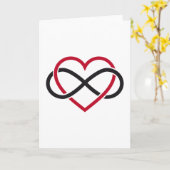 Oneindige hart, nooit eindigende liefde kaart (Gele Bloem)