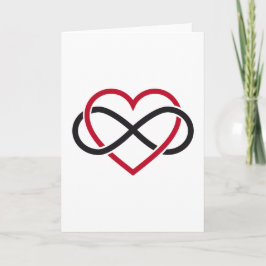 Oneindige hart, nooit eindigende liefde kaart