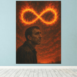 Oneindige hel canvas afdruk