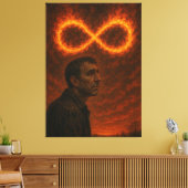 Oneindige hel canvas afdruk (Insitu (Woonkamer))