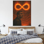 Oneindige hel canvas afdruk (Insitu (Slaapkamer))