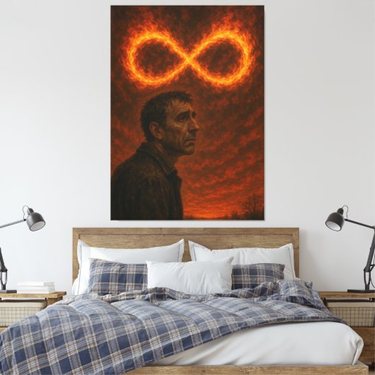 Oneindige hel canvas afdruk (Insitu (Slaapkamer))