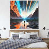 Oneindige Horizon Canvas Afdruk (Insitu (Slaapkamer))