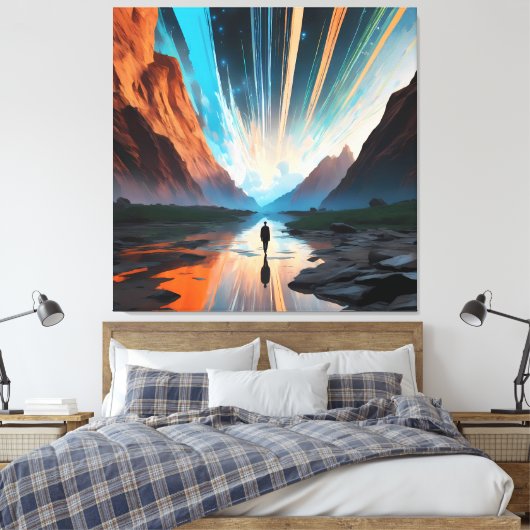 Oneindige Horizon Canvas Afdruk (Insitu (Slaapkamer))