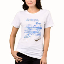 Oneindige Horizon Zonsondergang T-shirt – Strand K
