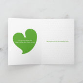 Oneindige Kerstboom van de Liefde - Groen&Zilver Kaart (Binnen)