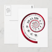 oneindige klok briefkaart (Voorkant / Achterkant)